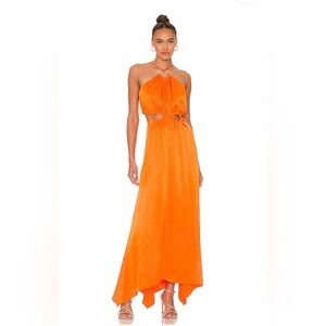 ELLIATT Visitant Maxi Dress in Papaya - Size Small from Revolve